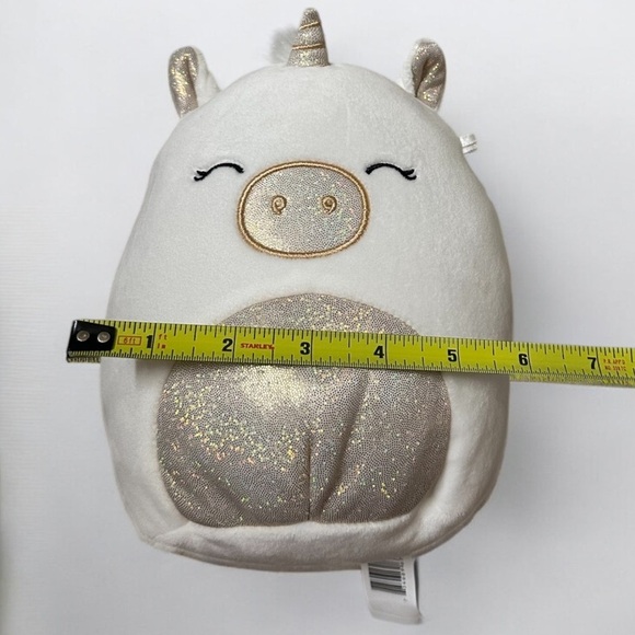 NWOT Squishmallows White and Gold Unicorn Small/medium - Picture 5 of 7